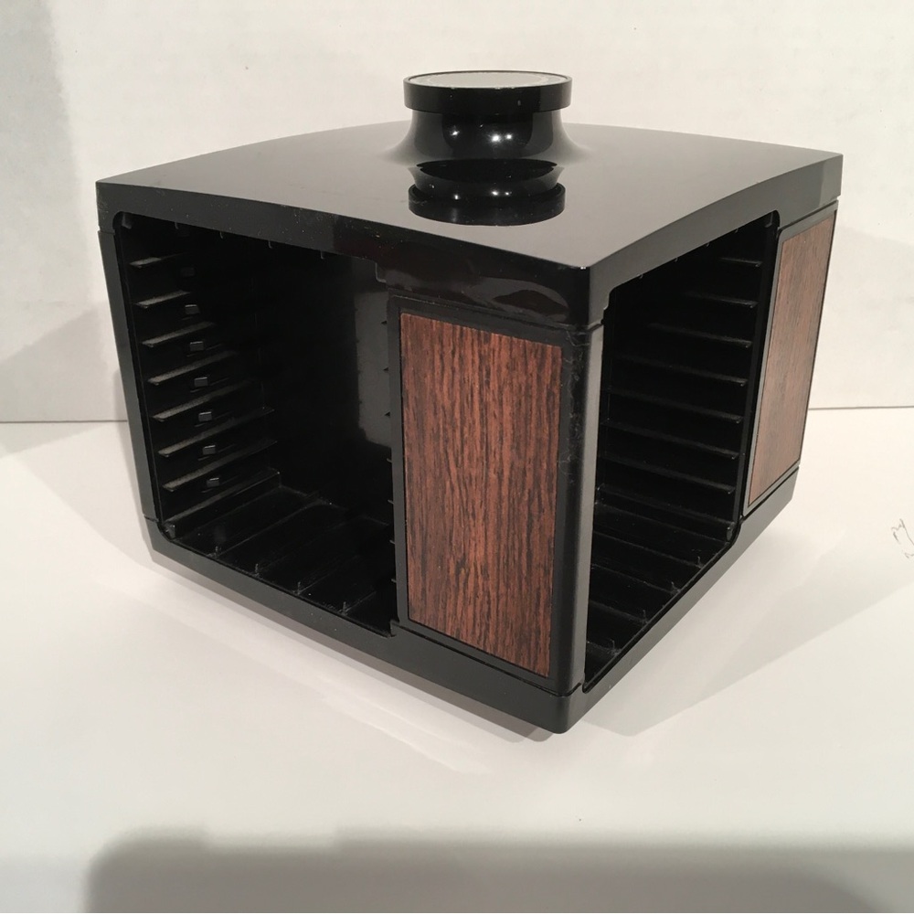 Vintage 1970’s Dynasound Stow-A-Way Rotating Cassette Storage Carousel